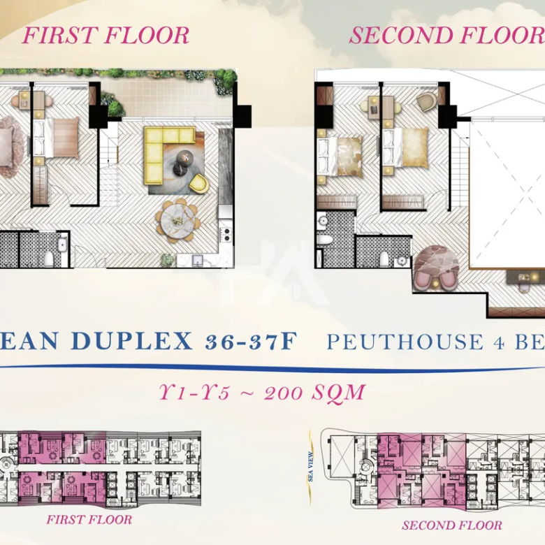 4 Bed + 4 Bath Duplex | Off-Plan Condo for Sale at Time Square 10