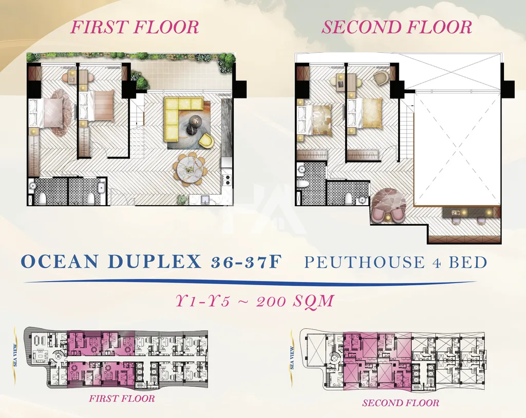 4 Bed + 4 Bath Duplex | Off-Plan Condo for Sale at Time Square 10
