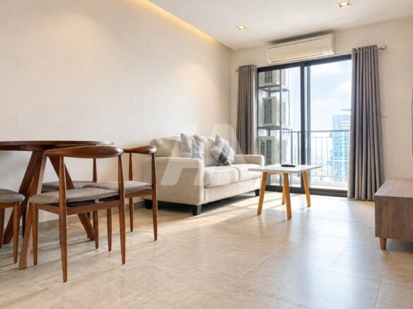 Living room of a 2-bedroom condo for sale at Urban Village, Phnom Penh